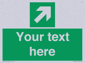 Custom Arrow Top Right Sign